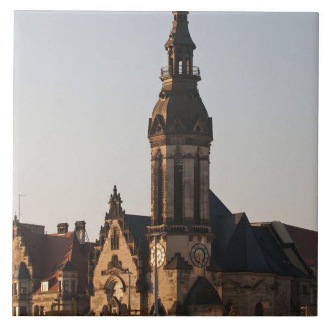 Azulejo De Cerámica Iglesia reformada de Leipzig, Alemania (Frente)