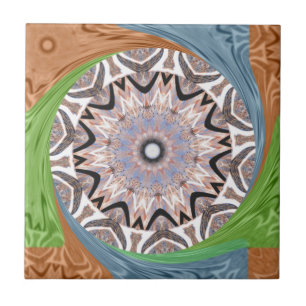 Azulejo De Cerámica Impresión de arte de remolino africano
