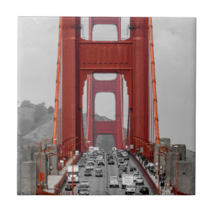 AZULEJO DE CERÁMICA ¡IMPRESIONANTE! GOLDEN GATE BRIDGE CALIFORNIA EE.U