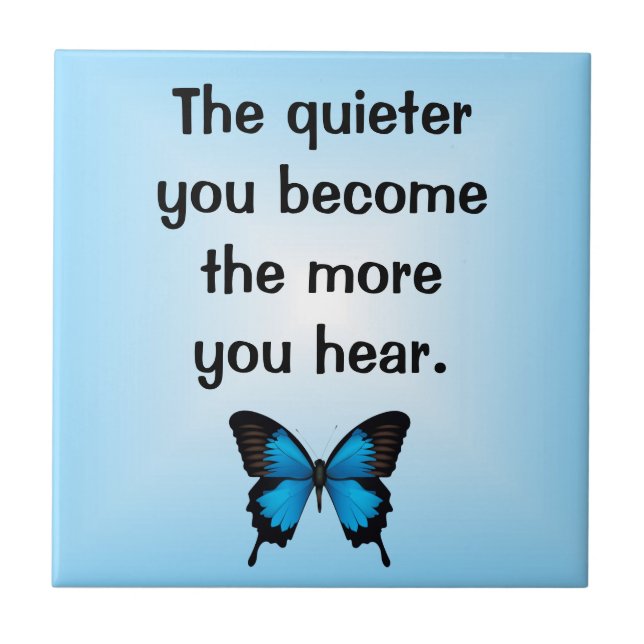 Azulejo De Cerámica Impresionante mariposa Verse Tile (Frente)