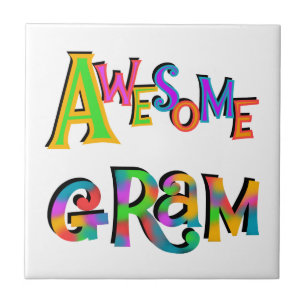 Azulejo De Cerámica Impresionantes camisetas Gram y regalos