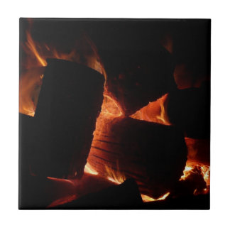Azulejo De Cerámica Incendios de leña de invierno