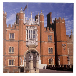Azulejo De Cerámica Inglaterra, Surrey, Palacio de Hampton Court. 3