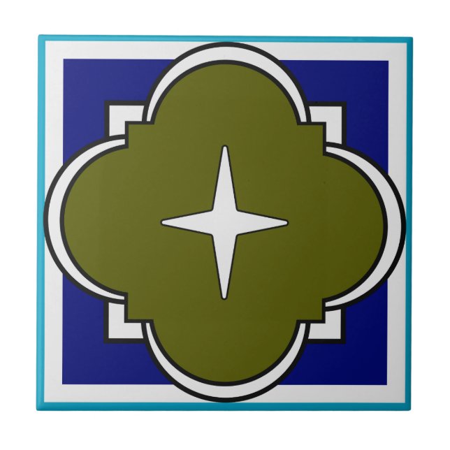 azulejo de cerámica inspirado en marruecos (Frente)