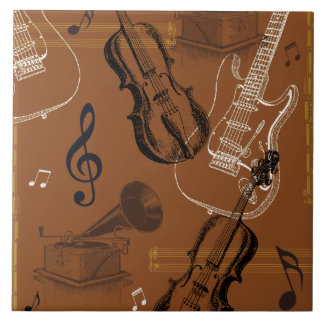 Azulejo De Cerámica Instrumentos musicales