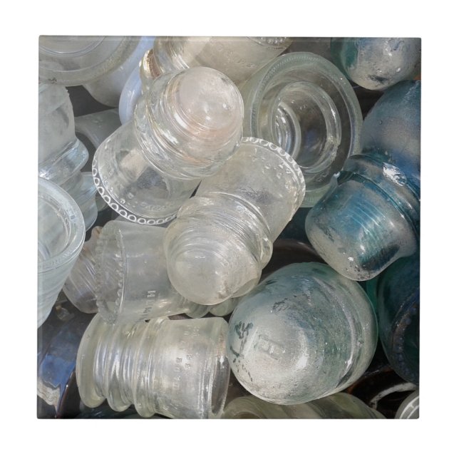 Azulejo De Cerámica Insuladores de vidrio de época (Frente)