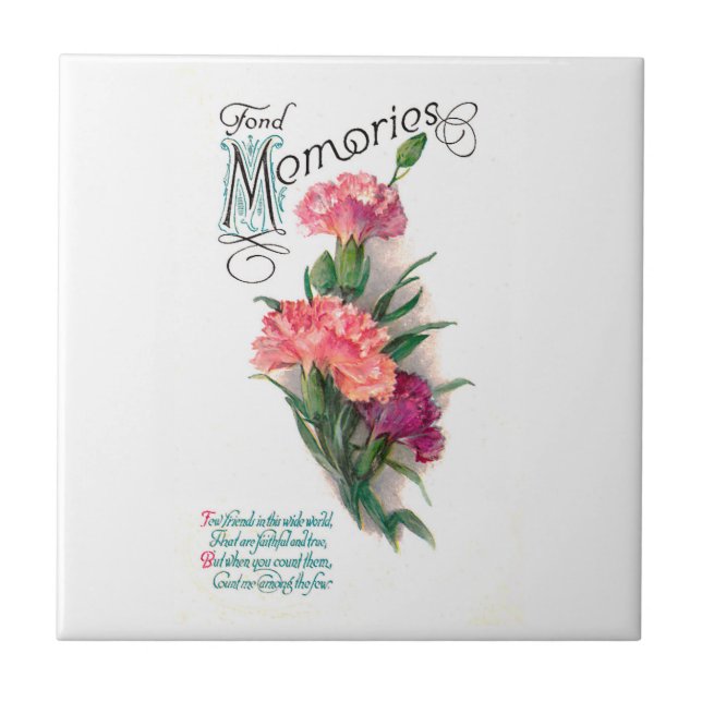 Azulejo De Cerámica Intento Y Verdadero Amigo (Frente)