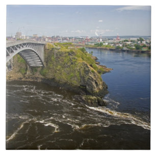 Azulejo De Cerámica Invertir caídas en el río St. John en St.