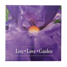 Iris Live Love Garden 4.25" Tile de fotos cerámica
