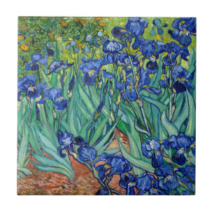 Azulejo De Cerámica Irises Vincent van Gogh Pinting Tile