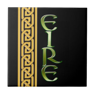 Azulejo De Cerámica Irlandés negro