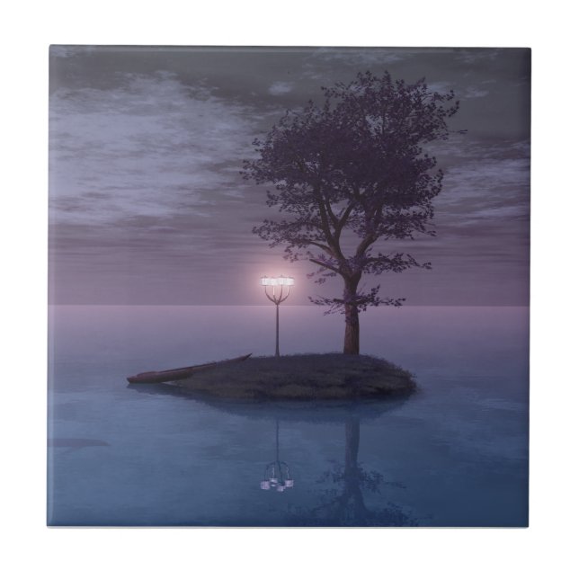 Azulejo De Cerámica Isla de Wanderers Tile decorativo (Frente)