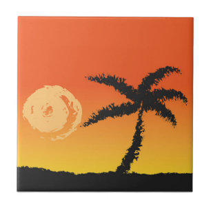 Azulejo De Cerámica Island Sunset