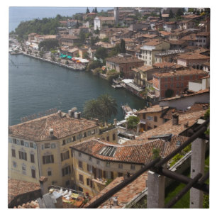 Azulejo De Cerámica Italia, provincia de Brescia, Limone sul Garda. Pu