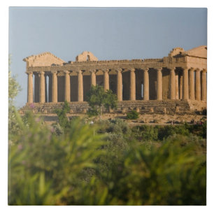 Azulejo De Cerámica Italia, Sicilia, Agrigento, La Valle dei Templi, 4