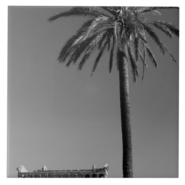 Azulejo De Cerámica Italia, Sicilia, Agrigento, La Valle dei Templis,  (Frente)