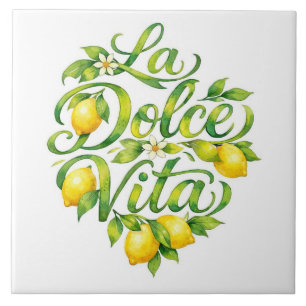 Azulejo de Cerámica Italiano Limón La Dolce Vita