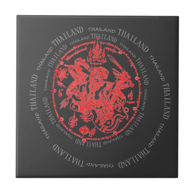 Azulejo De Cerámica IV. Tailandia (Frente)