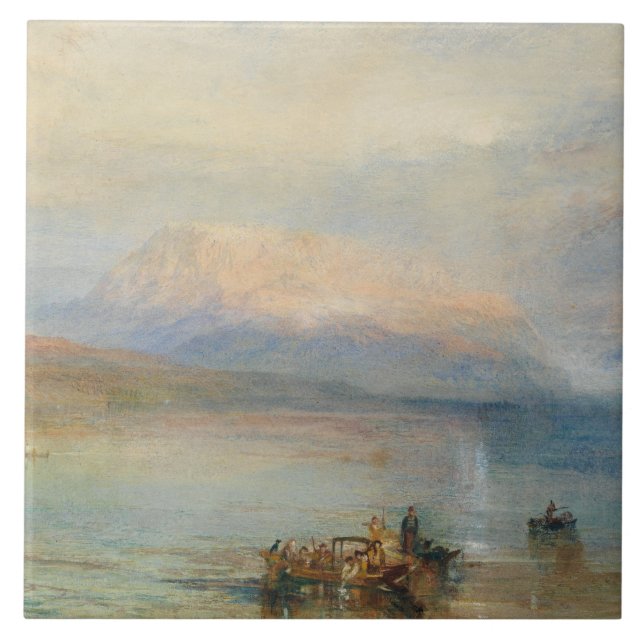 Azulejo De Cerámica J. M. W. Turner - El Rigi Rojo (Frente)