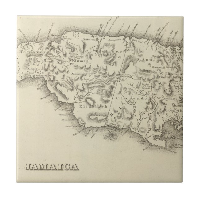 Azulejo De Cerámica Jamaica 3 (Frente)