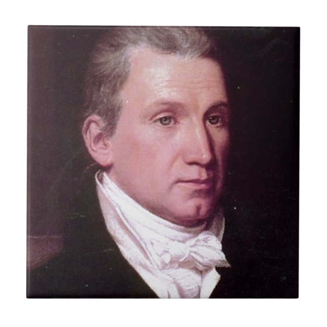 Azulejo De Cerámica James Monroe (Frente)