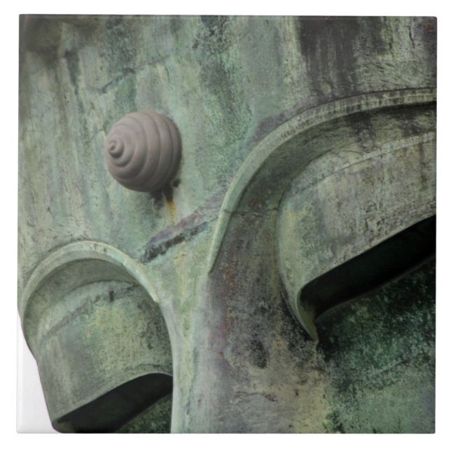 Azulejo De Cerámica Japón, Kamakura. El Gran Buda de Kamakura, un (Frente)
