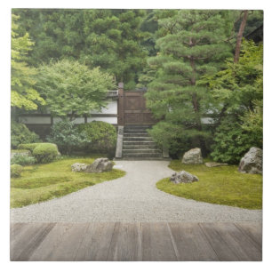 Azulejo De Cerámica Japón, Kioto, Jardín del Templo Sennyuji