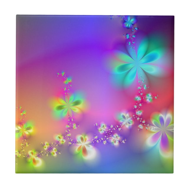 Azulejo De Cerámica Jardín de Avatar (Frente)