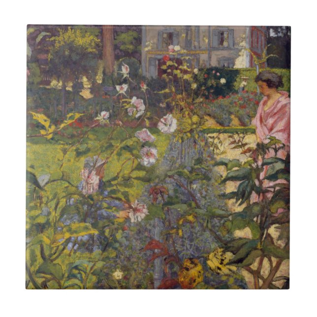 Azulejo De Cerámica Jardín en Vaucresson (Frente)