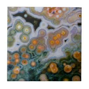 Azulejo De Cerámica Jasper Océano Manchado