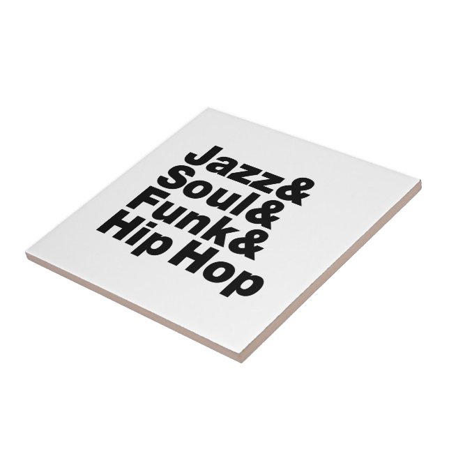 Azulejo De Cerámica Jazz y Soul y Funk & Hip Hop (Lado)