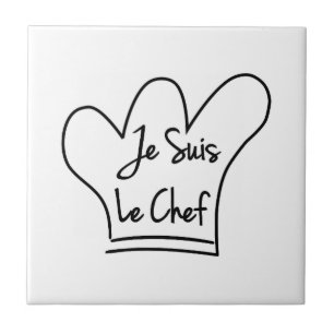 Azulejo De Cerámica Je Suis Le Chef