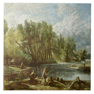 Azulejo De Cerámica John Constable el el Waltonians - el Stratford