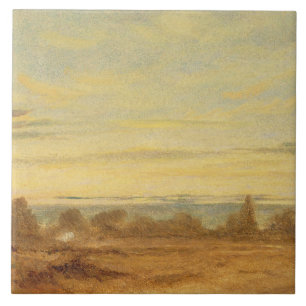 Azulejo De Cerámica John Constable Verano - Paisaje nocturno (aceite