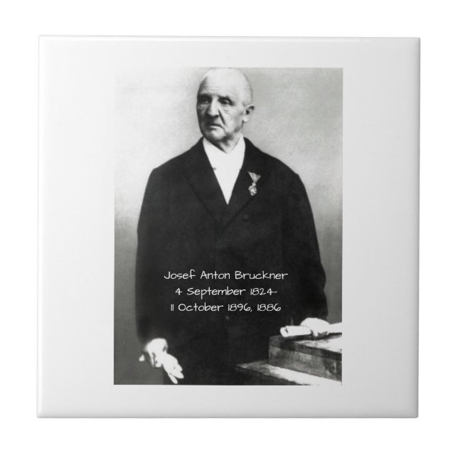 Azulejo De Cerámica José Anton Bruckner 1886 (Frente)