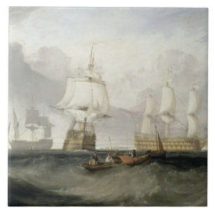 Azulejo De Cerámica José Mallord Guillermo Turner el la "victoria"