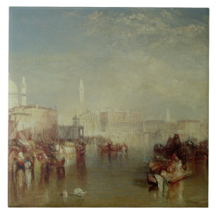 Azulejo De Cerámica José Mallord Guillermo Turner el   Venecia, 1840