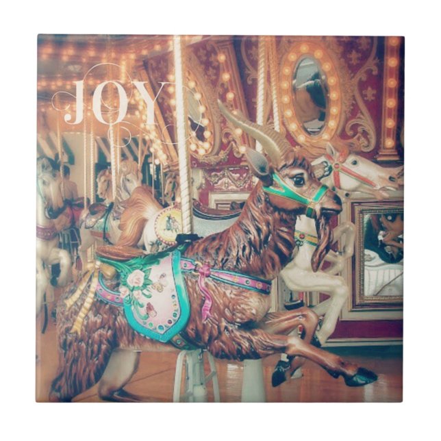 Azulejo De Cerámica Joy Merry Goat (Frente)