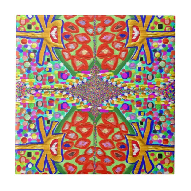 Azulejo De Cerámica Joyas de diamantes: colecciones de Bellas Artes (Frente)