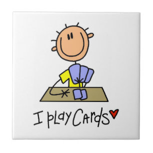 Azulejo De Cerámica Juego a las Cartas