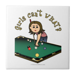 Azulejo De Cerámica Jugador ligero de Billiards