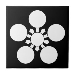 Azulejo De Cerámica Kaga ume-bachi 1