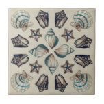 Azulejo De Cerámica Kaleidoscope I costero<br><div class="desc">Vida marina</div>