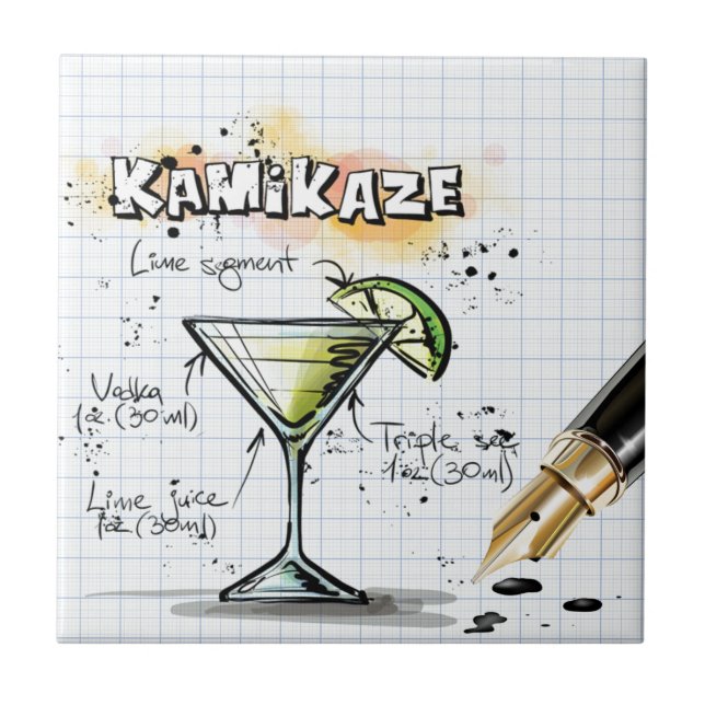 Azulejo De Cerámica Kamikaze (Frente)