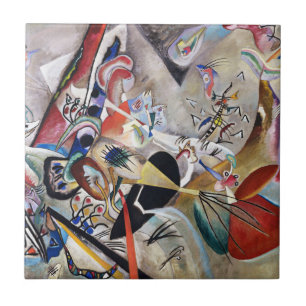 Azulejo De Cerámica Kandinsky En Tile Gris