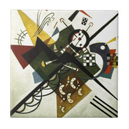 Azulejo De Cerámica Kandinsky En White II