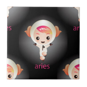 Azulejo De Cerámica kawaii aries