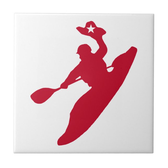Azulejo De Cerámica Kayak Rodeo (Frente)