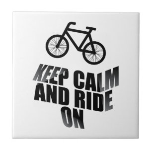 Azulejo De Cerámica Keep calm and ride on