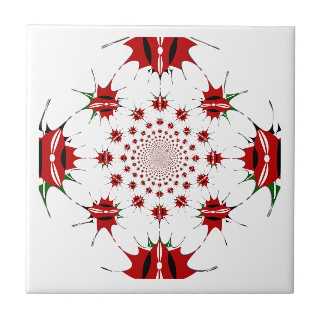 Azulejo De Cerámica Kenia mágica: La identidad cultural Kaleidoscope � (Frente)